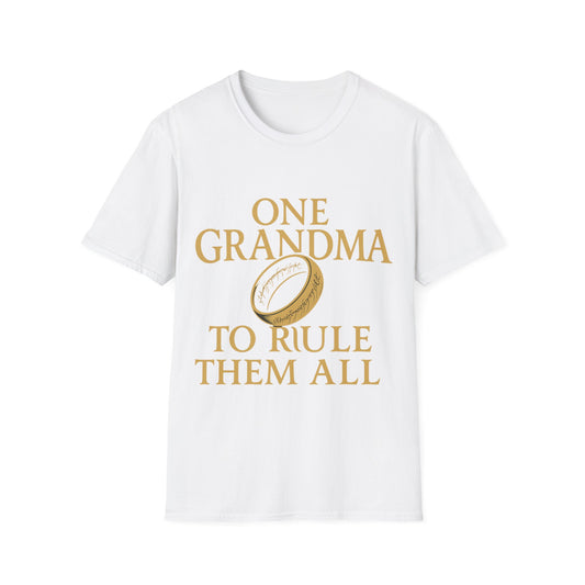 One Grandma to Rule Them All Shirt, Lord of the Rings Parody Tee, Funny Fantasy Gift for Grandma, Middle Earth Nerd Shirt