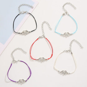 Cross-border Best-selling Best  Friendship Card Bracelet Simple Personality Love 8 Character Couple Bracelet Jewelry