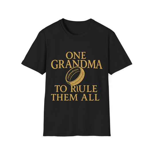 One Grandma to Rule Them All Shirt, Lord of the Rings Parody Tee, Funny Fantasy Gift for Grandma, Middle Earth Nerd Shirt