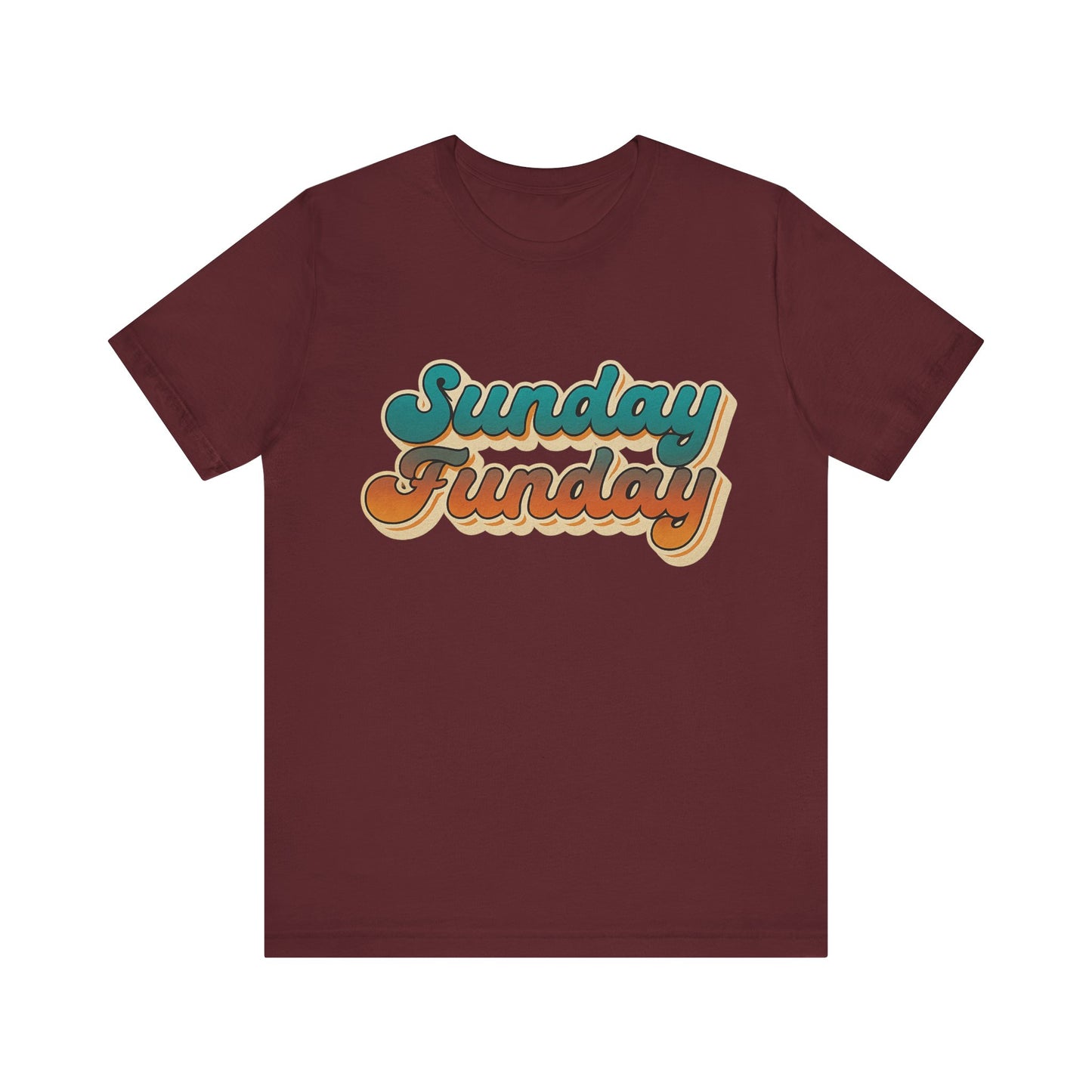Sunday Funday Unisex Tee - Weekend Vibes T-Shirt, Casual Graphic Top, Fun Sunday Shirt, Relaxing Weekend Tee, Comfy Unisex Jersey Shirt