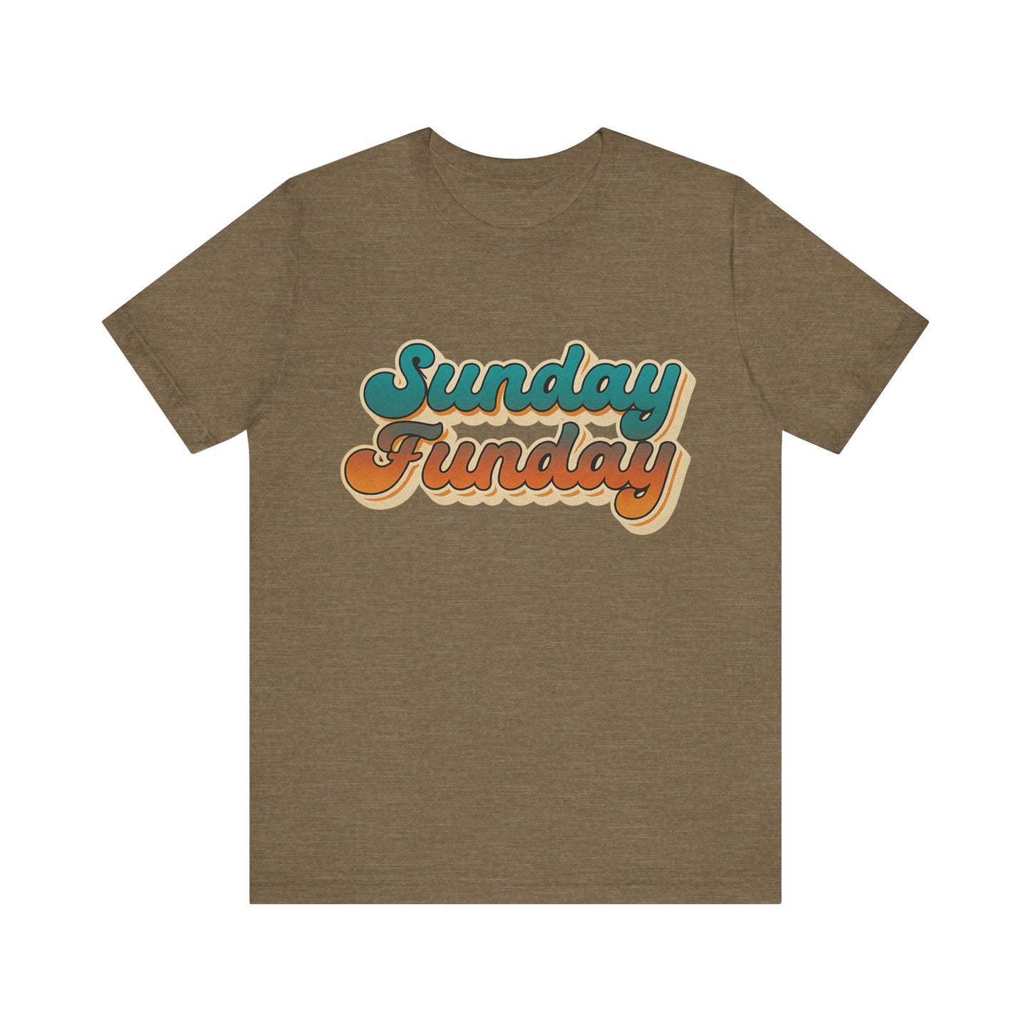 Sunday Funday Unisex Tee - Weekend Vibes T-Shirt, Casual Graphic Top, Fun Sunday Shirt, Relaxing Weekend Tee, Comfy Unisex Jersey Shirt